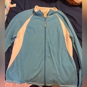 Llbean blue and white jacket